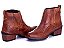 Bota Masculina Country Botina Em Couro Sanfonada Latego Cor Pinhão Ref 041 - Imagem 2