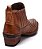 Bota Masculina Country Rodeio Trissê Botina Carrapeta Em Couro Latego Cor Pinhão Ref 136 - Imagem 3