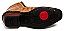 Bota Masculina Escamada Country Botina Ziper Em Couro Latego Cor Areia Ref 164 - Imagem 4