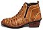 Bota Masculina Escamada Country Botina Ziper Em Couro Latego Cor Areia Ref 164 - Imagem 2