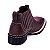 Bota Texana Feminina Botina bico quadrado Em Couro Fossil Brown Detalhe Rosa Ref 760 - Imagem 5