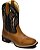 Bota Texana Country Rodeio Em Couro Fóssil Cor Mostarda ref 223 - Imagem 1