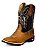 Bota Texana Country Rodeio Em Couro Fóssil Cor Mostarda ref 223 - Imagem 3