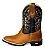 Bota Texana Country Rodeio Em Couro Fóssil Cor Mostarda ref 223 - Imagem 5