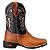 Bota Texana Country Rodeio Em Couro Fóssil Cor Mostarda ref 223 - Imagem 1