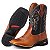 Bota Texana Country Rodeio Em Couro Fóssil Cor Mostarda ref 223 - Imagem 5