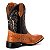 Bota Texana Couro Avestuz bico quadrado Peão Rodeio Latego Whisky 806 - Imagem 4