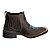Bota Texana Feminina Botina Bico quadrado bordado azul Ref 761 - Imagem 5