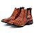 Bota Masculina em Couro Campero Cano Curto Pinhão Ref186 - Imagem 4