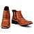 Bota Masculina em Couro Campero Cano Curto Pinhão Ref186 - Imagem 5