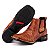 Bota Masculina em Couro Campero Cano Curto Pinhão Ref186 - Imagem 6