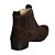 Botina Feminina couro Nobuk Café Ref 1100 - Imagem 6