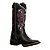 Bota texana feminina bico quadrado Anaconda Preto Ref 711 - Imagem 1