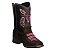 Bota texana infantil feminino Boi marrom/rosa ref 506 - Imagem 1