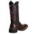 Bota Texana Feminina Café/Rosa bico quadrado ref 731 - Imagem 5