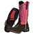 Bota Texana Feminina Café Cano Rosa Ref 721 - Imagem 2