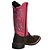 Bota Texana Feminina Café Cano Rosa Ref 721 - Imagem 5