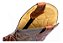 Bota Texana Masculina Escamada couro Marrom Reforçada Costurada Bruta Rodeio Ref 124 - Imagem 6