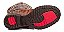 Bota Texana Masculina Escamada couro Marrom Reforçada Costurada Bruta Rodeio Ref 124 - Imagem 7