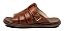 Sandália Masculina marrom Confort Em Couro Ref-1001 - Imagem 4