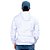 Blusa Moletom Masculino Branco Canguru Com Capuz Liso sem estampa - Imagem 2
