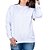Blusa Moletom Femino Branco Sem Bolso Enfermeira/Medica - Imagem 1
