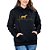 Blusa Moletom Feminino Batimentos Coração Cavalo Preto Com bolso - Imagem 3