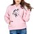 Blusa Moletom Rosa Country Feminino Cavalo Cowgril - Imagem 1