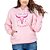 Blusa Moletom Country Feminino Rosa Boi Tatanka Chifre Cowgril - Imagem 2