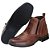Kit Botina Masculina em couro Marrom + Chinelo de Dedo em Couro  Ref 03 - Imagem 4