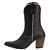 Bota Texana Montaria Feminina Com Salto Ziper fossil Brown Ref 765 - Imagem 6