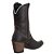 Bota Texana Montaria Feminina Com Salto Ziper fossil Brown Ref 765 - Imagem 4
