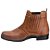 Botina Masculina Elastico para trabalho campo Couro Whisky Ref 04 - Imagem 4