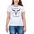 Camiseta Feminina Country Manga curta Branca Chifre Boi Tatanka Road Trip Cowgirl - Imagem 3