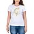 Camiseta Feminina Country Estampa Cavalo Manga curta Branca - Imagem 2