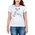 Camiseta Feminina Country Estampa Olhar Cavalo Manga curta Branca - Imagem 1