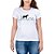Camiseta Feminina Country Amor por Cavalos Mulas Batimentos Coração Manga curta Branca - Imagem 1