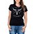 Camiseta Feminina Country Rodeio Boi Tatanka Manga curta Preta - Imagem 3