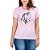Camiseta Feminina Country Cavalo Mula Manga curta Rosa - Imagem 1