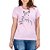 Camiseta Feminina Cor Rosa Estampas Variadas - Imagem 1