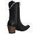 Bota Texana Montaria Feminina Com Salto Ziper Couro Floter Preto Ref 765 - Imagem 5