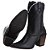 Bota Texana Montaria Feminina Com Salto Ziper Couro Floter Preto Ref 765 - Imagem 3