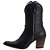 Bota Texana Montaria Feminina Com Salto Ziper Couro Floter Preto Ref 765 - Imagem 4