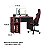 Mesa de computador Gamer - Preto red - Imagem 2