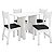 Mesa 4 cadeiras branco- Milano - Imagem 3