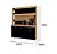 Armário de cozinha preto 140cm - Duda - Imagem 2