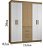 Guarda Roupa Solteiro 7 Portas ref 5137- Atacama off white - Imagem 2