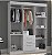 Guarda Roupa Solteiro 7 Portas ref 5137- Branco - Imagem 3