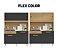 kit Cozinha Compacta 4 Portas 1 Gaveta Flex Color 4308 - Atacama grafite - Imagem 2