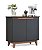 BUFFET 2 PORTAS FLOW PRETO - Imagem 1